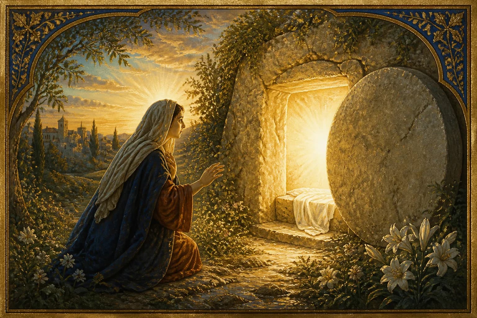 Maria Magdalena am leeren Grab: erste Zeugin der Auferstehung