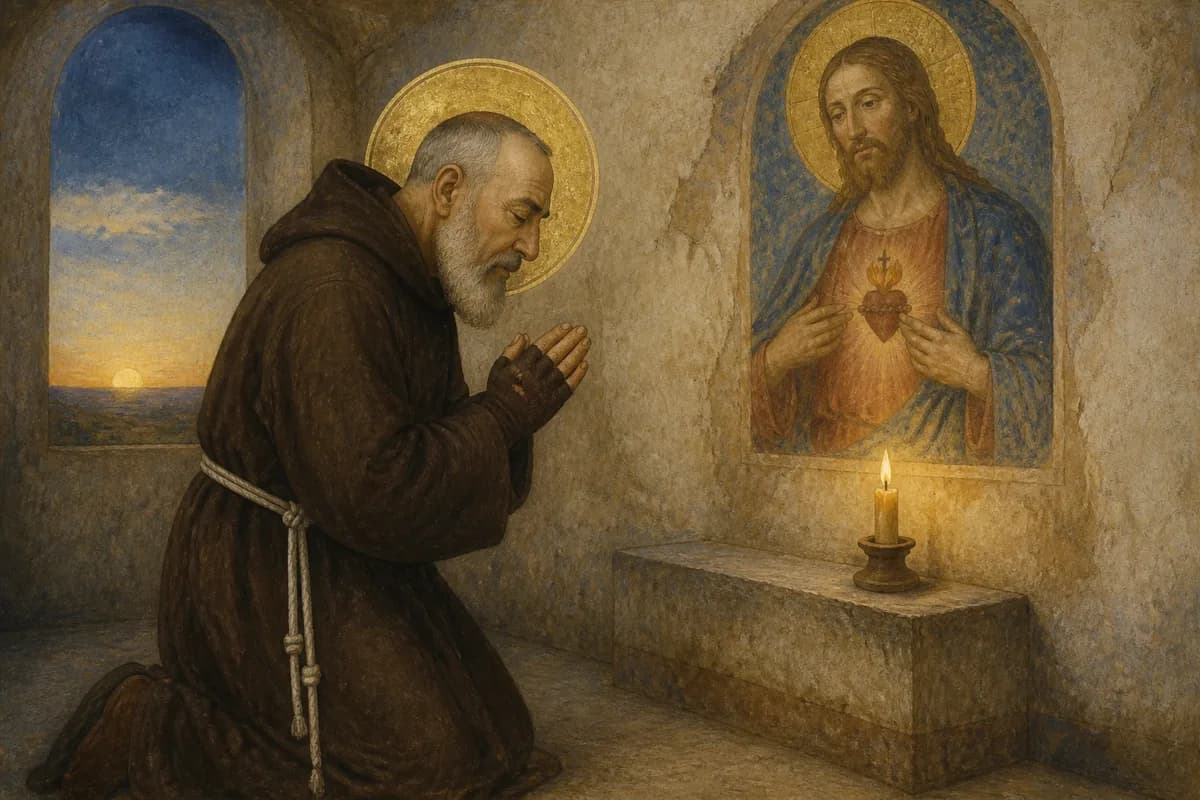 La Novena al Sagrado Corazón del Padre Pío — Texto y Cómo Rezarla